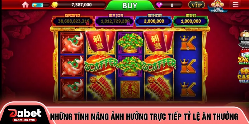 Những tính năng ảnh hưởng trực tiếp tỷ lệ ăn thưởng